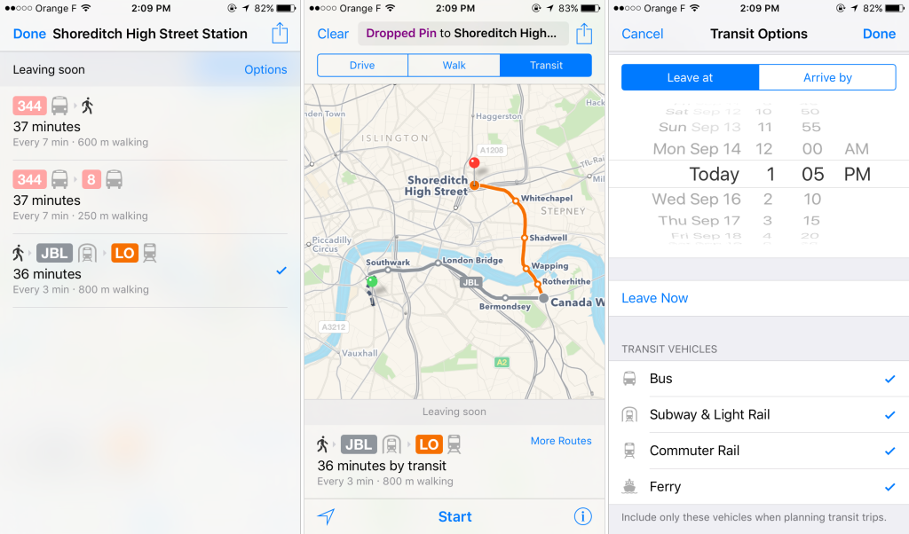 iOS9 maps